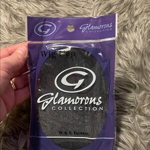 Glamorous Black Wig Cap